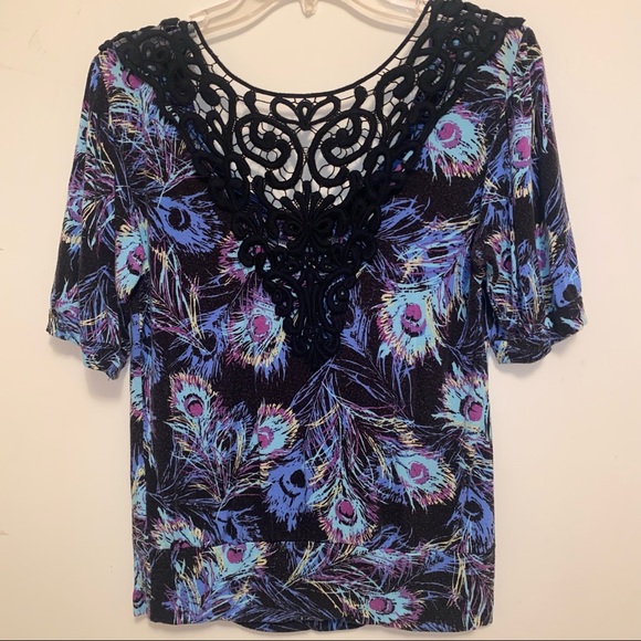 Peacock Print Shirt - Picture 2 of 4